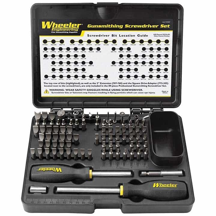 Wheeler Professional Gunsmithing Screwdriver Set (89 Piece)
