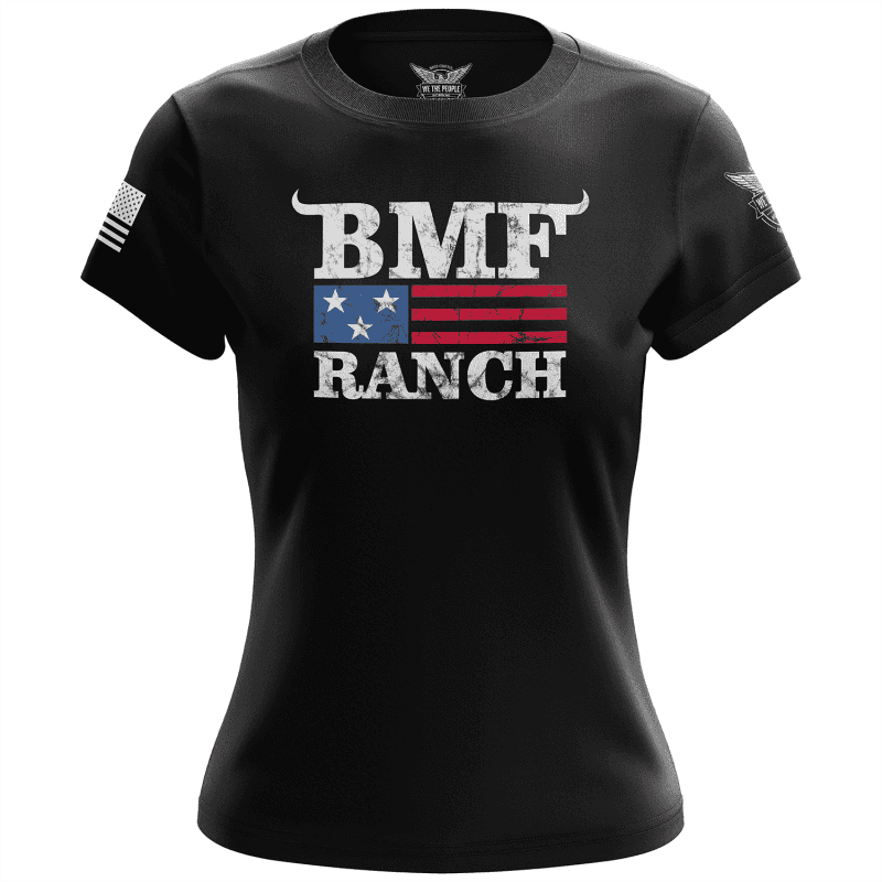 Bmf Ranch Flag Women's Short Sleeve Shirt