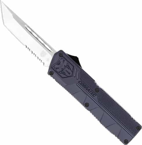 Cobratec Lightweight Otf Nypd Blue 3.25\" Tanto Serrated