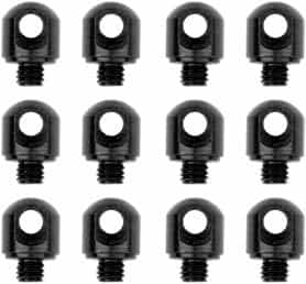 Grovtec 1\/8\" Machine Screws 12-Pack Black