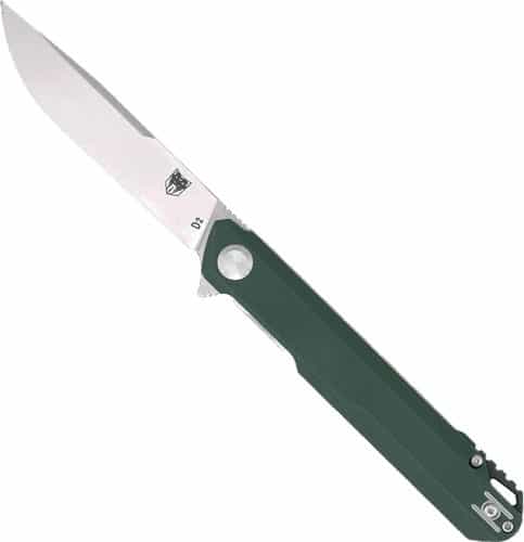 Cobratec Monarch 3.5\" Folder Green D2 Steel W\/Clip