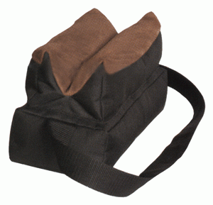 Toc Fatbag Bench Bag Filled Black Fabric\/Leather W\/Strap