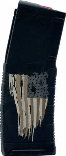 Black Rain Magazine Ar15 30Rd 5.56\" Tattered Flag Etched