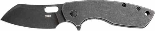 Crkt Pilar Large 2.67\" Plain Edge Folding Blade Stonewash
