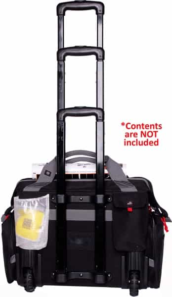 Gps Rolling Ragne Bag W\/ Tele- Scoping Handle Black