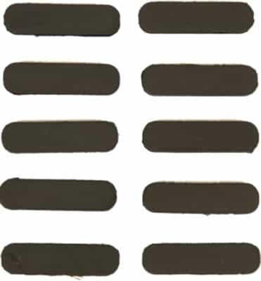 Guntec Rubber Insert Covers 10Pk M-Lok Black