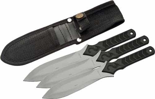 Szco Rite Edge 10\" Dragon Throwing Knife 3Pc Set W\/Shth