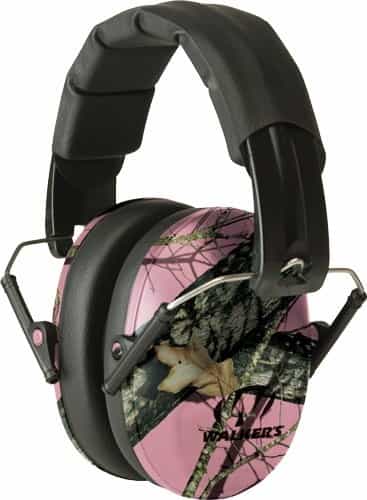 Walkers Muff Shooting Passive Pro-Low Profile 22Db Pink Camo
