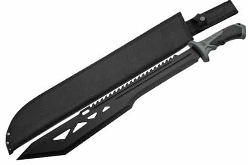 Szco Rite Edge 20\" Macho Machete Black W\/Sheath 25\" Oal