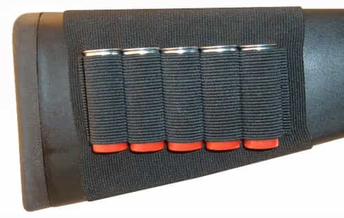 Grovtec Shotgun Shell Holder Buttstock Sleeve Open Style Bk
