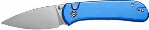 Civivi Knife Quibit 2.98\" Blue \/Satin Finish Button Lock