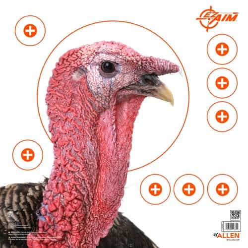 Allen Ez Aim Turkey Target 6-Pk 12\"X12\" 4 Color Pattereng
