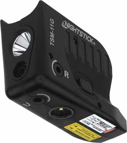 Nightstick Sub-Comp Weapn Lght W\/Grn Laser For Glock 42\/43x