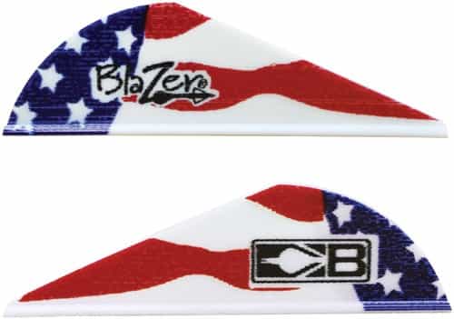 Bohning Blazer Vanes True Color 2\" American Flag 36Pk