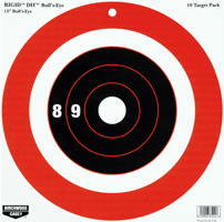 B\/C Target Rigid Paper 12\" Bull's-Eye Dh 10 Targets