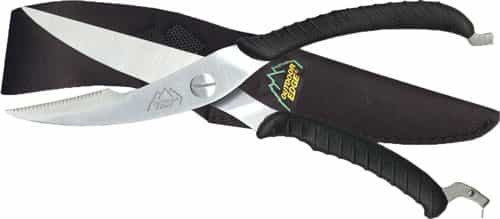 Outdoor Edge Game Shears 3.5\" S\/S Black W\/Nylon Sheath