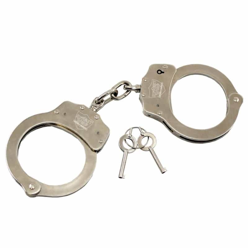 Nickel-Plated Steel Handcuffs