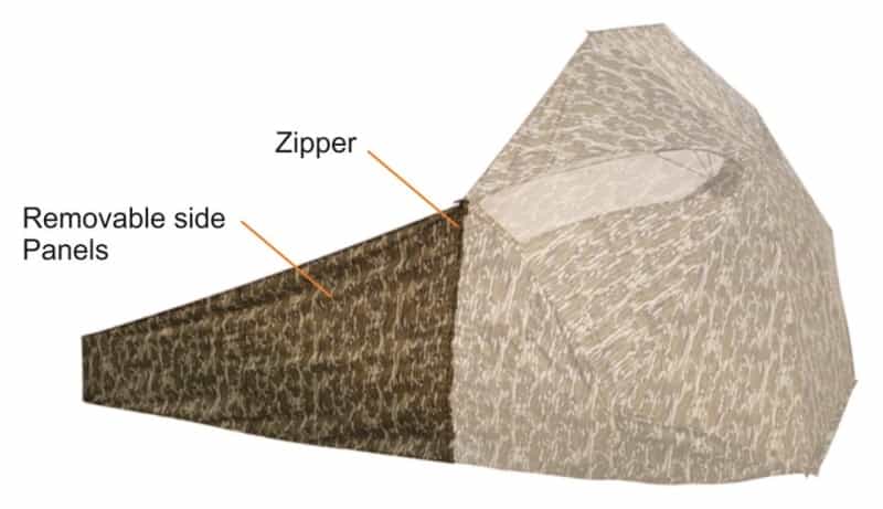 Side Panel For Game Keepers Field Blind - Mossy Oak Bottom Land