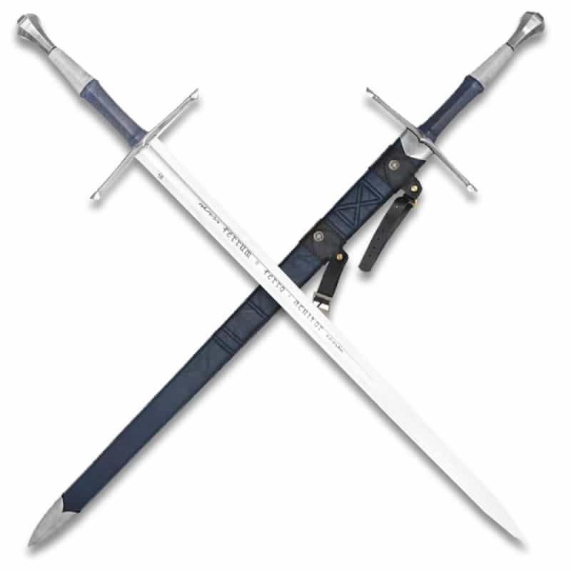 46.5" Lingua Belli Medieval Longsword With Etched Stainless Steel Blade