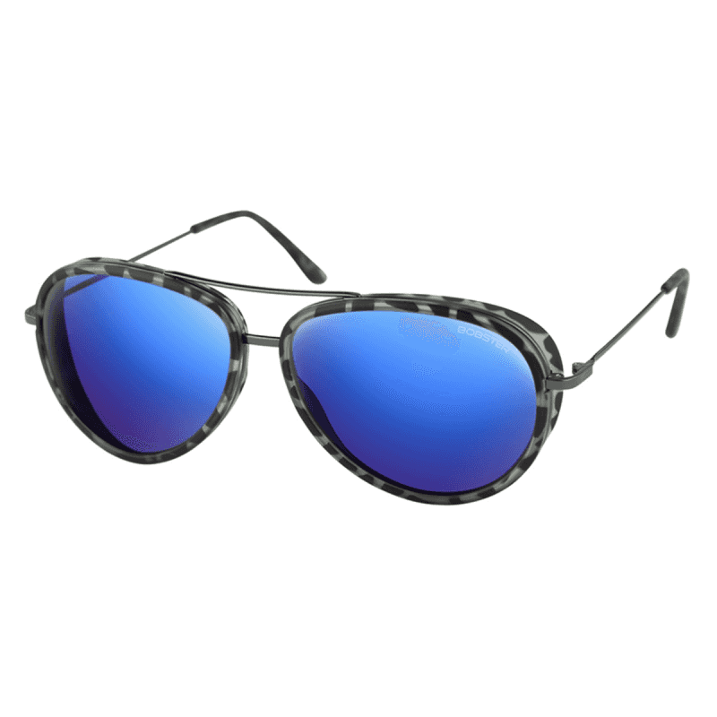 Frame Color: Matte Gray Tortoise/Gunmetal, Lens Color: Blue Mirror