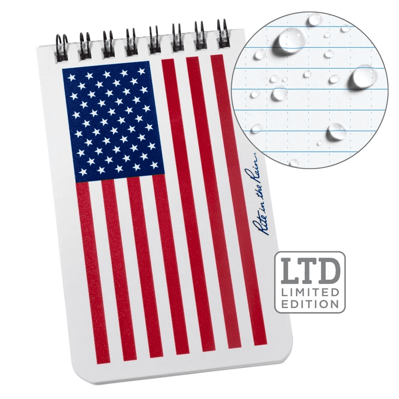 3''X5'' Notebook - Red/White/Blue Flag