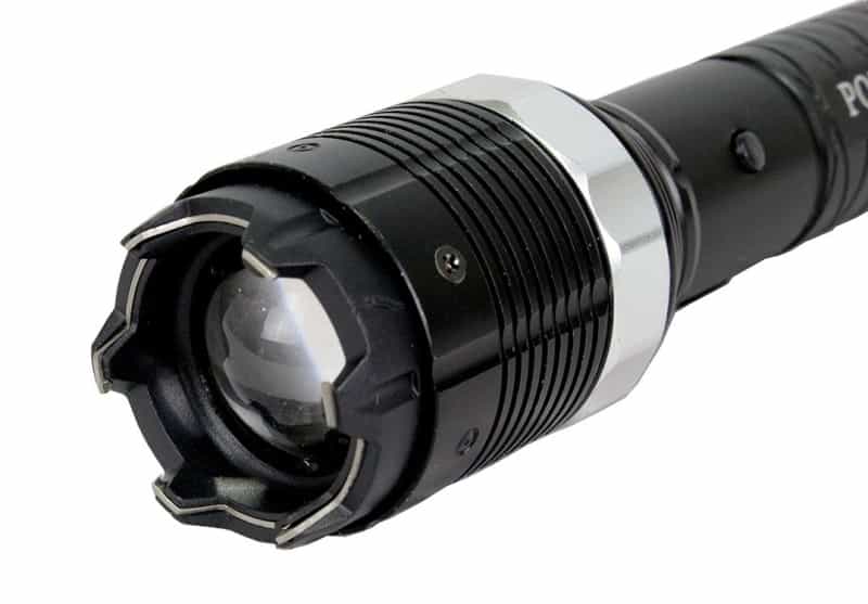 7.5" Defender Black 10 Million Volt Stun Gun W/ Flashlight