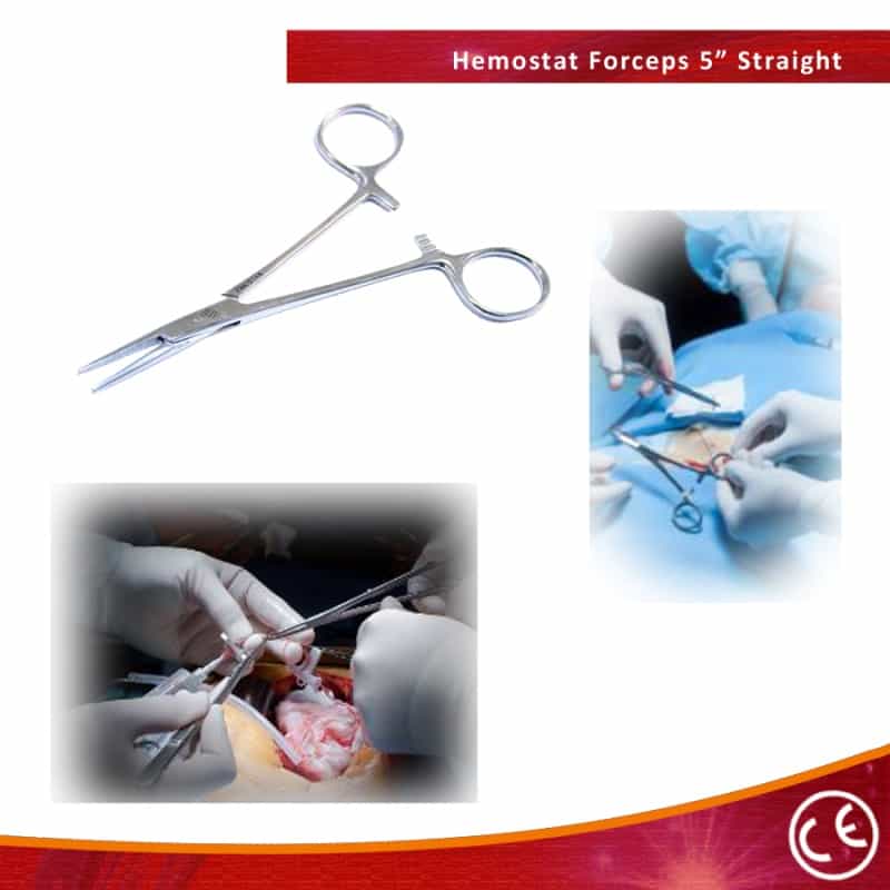 5" Straight Fly Fishing Locking Mosquito Hemostat Forcep Surgical Instruments