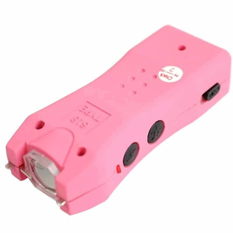 5 Million Flashlight Led Pink Stun Gun With Safety Switch