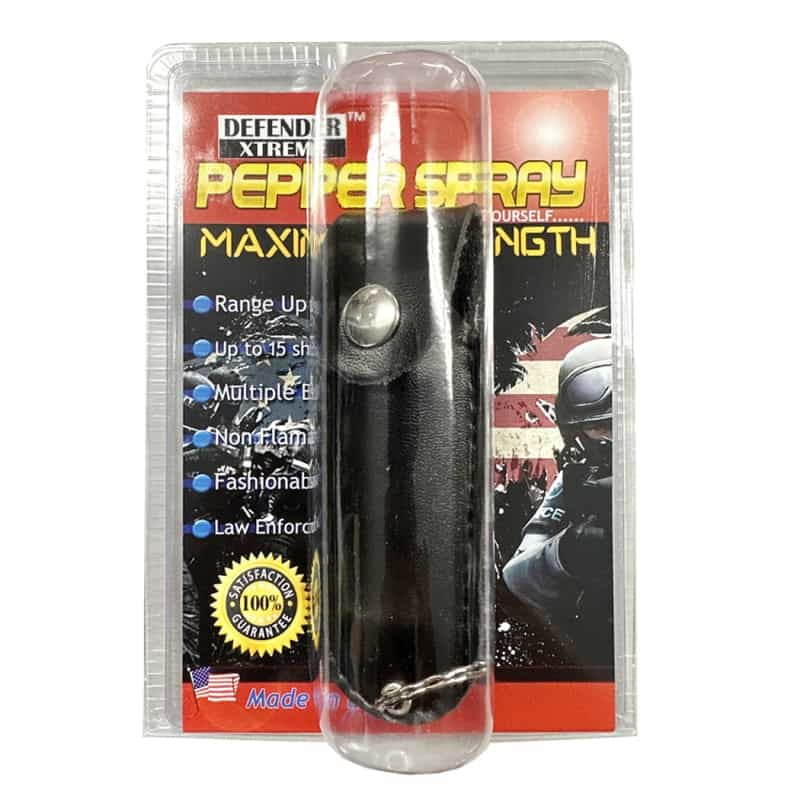 Defender Xtreme Pepper Spray 1/2 Oz For Self Defense With Black Sheath Key Chain
