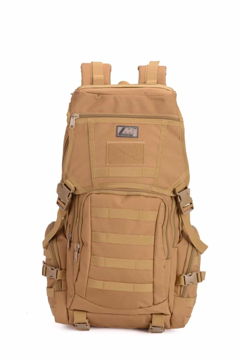Tactical Military Assault 35L Backpack – Molle Outdoor Hiking & Camping Bag (Khaki)
