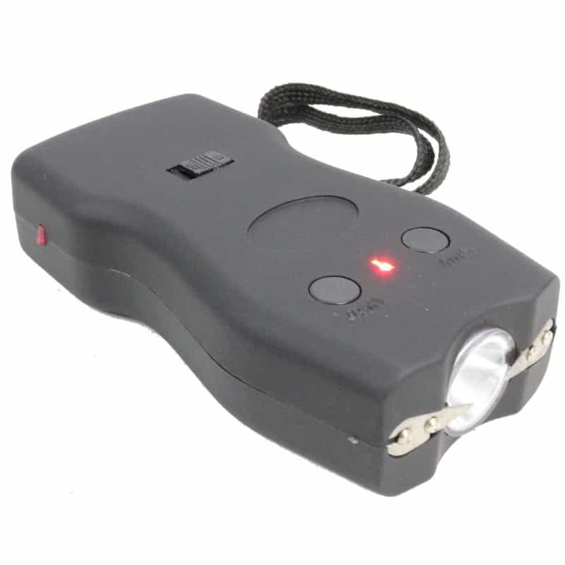 Defender 4.5 Million Black Hand-Held Stun Gun With Led Light & Rechargeable Battery