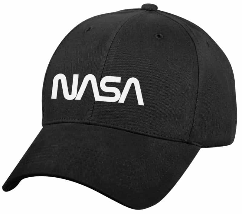 Rothco Nasa Worm Logo Low Profile Cap - Black