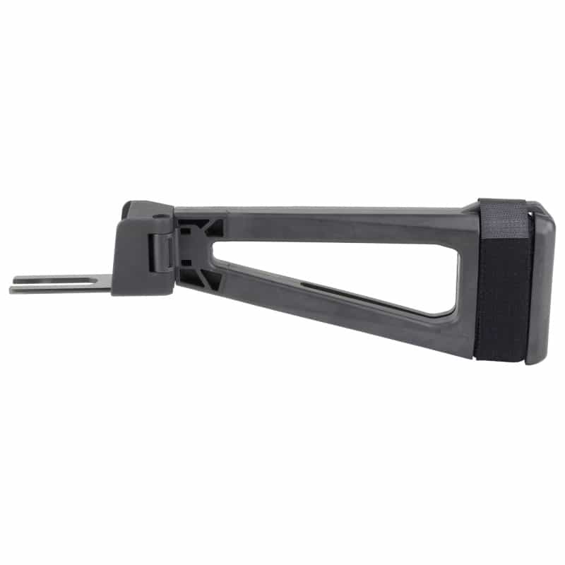 Sb Tactical, Aktf, Side Folding Stabilizing Brace, Fits Ak, Black, Includes Ak Adapter, Adjustable Nylon Strap