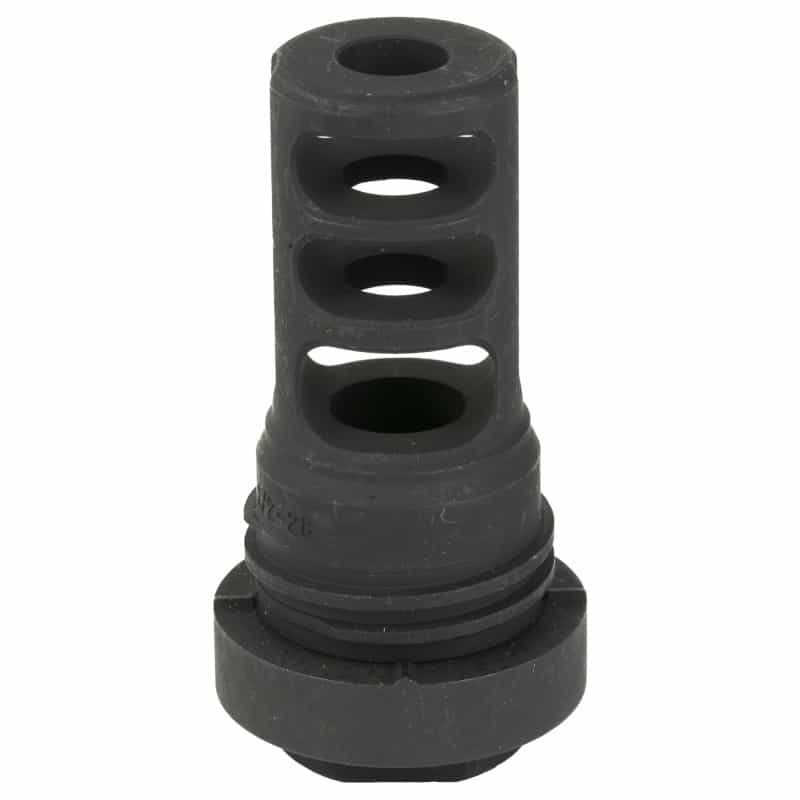 Yankee Hill Machine Co, 5.56 Q.D. Muzzle Brake For Turbo And Turbo K, Black, 1/2X28