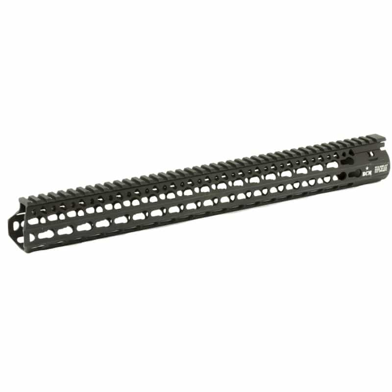 Bravo Company, 17" Alpha Keymod Rail, Fits Ar Rifles, Aluminum Alloy, Includes Bcm Keymod Sling Mount And A Bcm Keymod Nylon Rail, Black