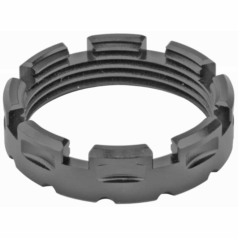 Fortis Manufacturing, Inc., Castle Nut, Black, Anodized Finish, Mil Spec