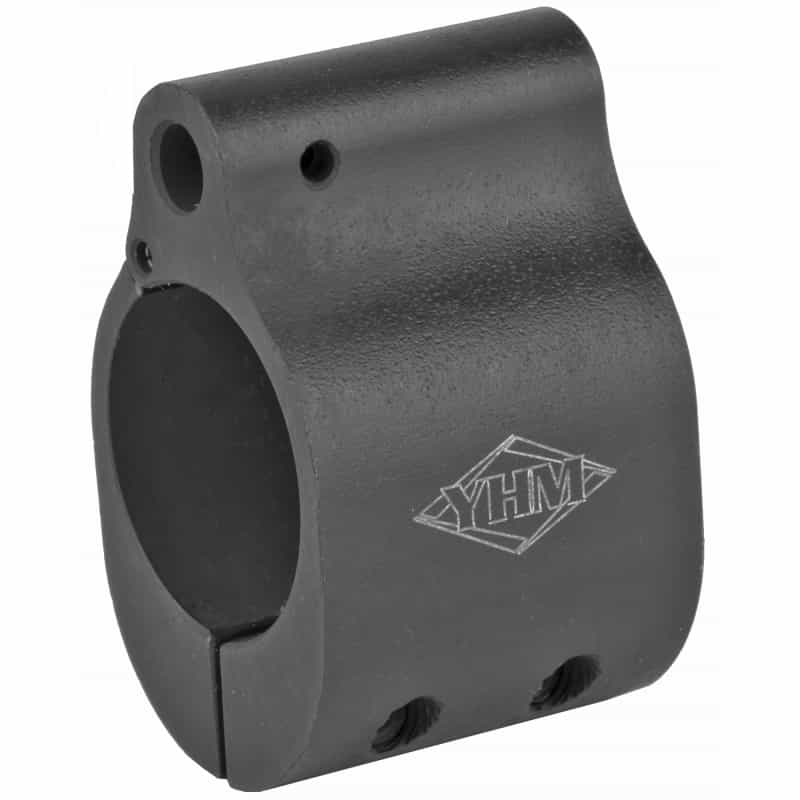 Yankee Hill Machine Co, Hinged Low Profile Gas Block, For Mounting Rifle-Length Forearm To Carbine-Length Barrel, .750" Bore Diameter
