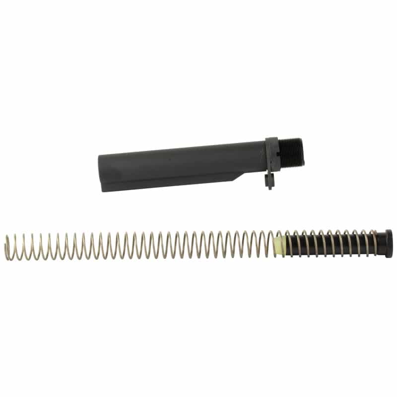 Bravo Company, Bravo Company, Bcm Mk2 Recoil Mitigation System, Mod 1, 8 Position Buffer Tube Complete Assembly, Matte Finish, Black, Includes T2 Buffer, M16a4 Rifle Action Spring, Mk2 Receiver Extension, Qd End Plate, Castle Nut, Fits Ar Rifles