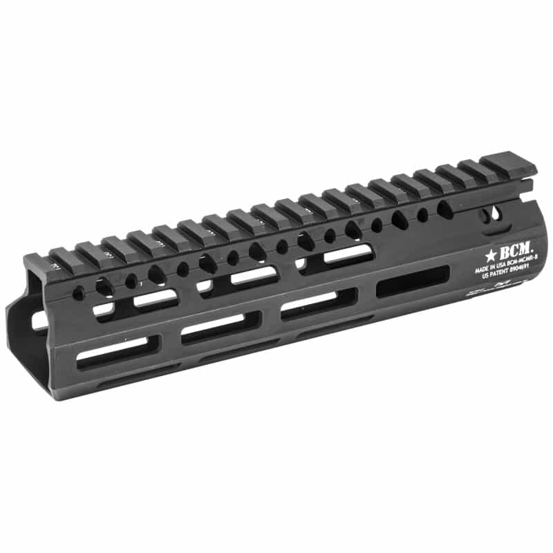 Bravo Company, 8" Mlok Compatible Modular Rail (Mcmr), For Ar Rifles, Black