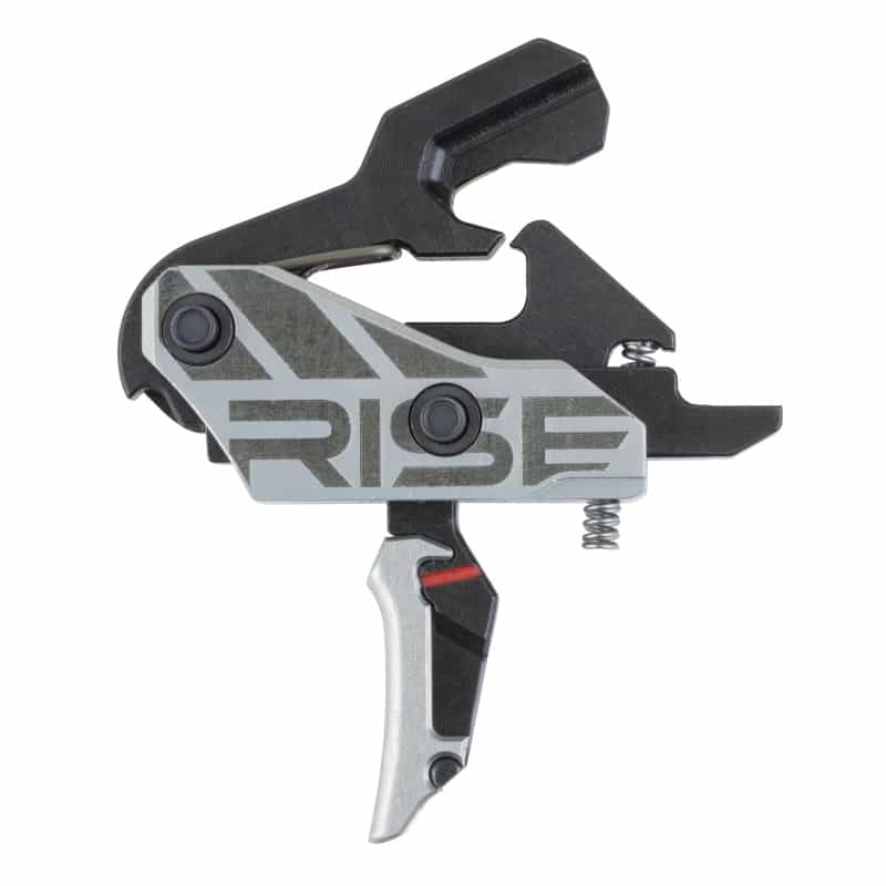 Rise Armament, Blitz G2 Trigger, Flat Blade, Fits Ar Style Rifles, Black And Silver