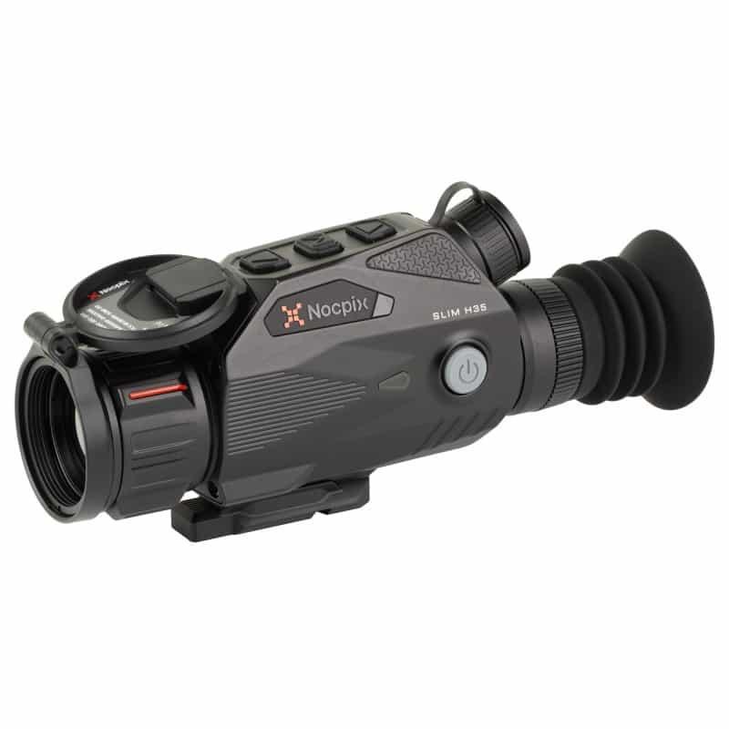 Nocpix, Slim H35, Thermal Imaging Sight, 2X35mm, 12 Micron, 640X512 (50 Hz), Multiple Reticles, Black, Includes Quick Detach Mount
