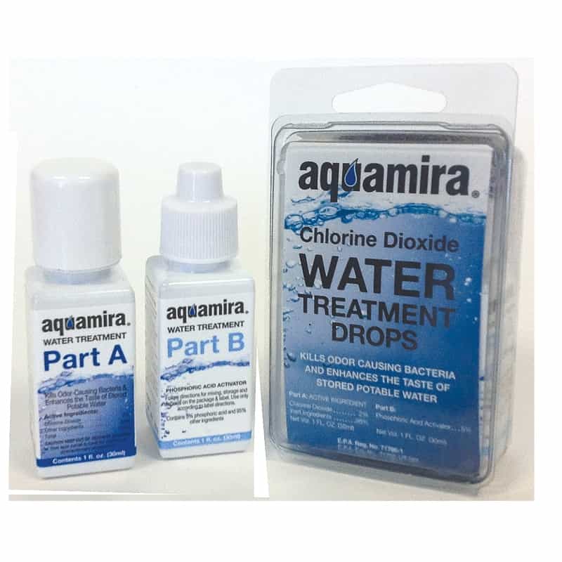 Aquamira, Water Treatment Drops, 1 Oz Bottles, Treats Up To 30 Gallons Of Water