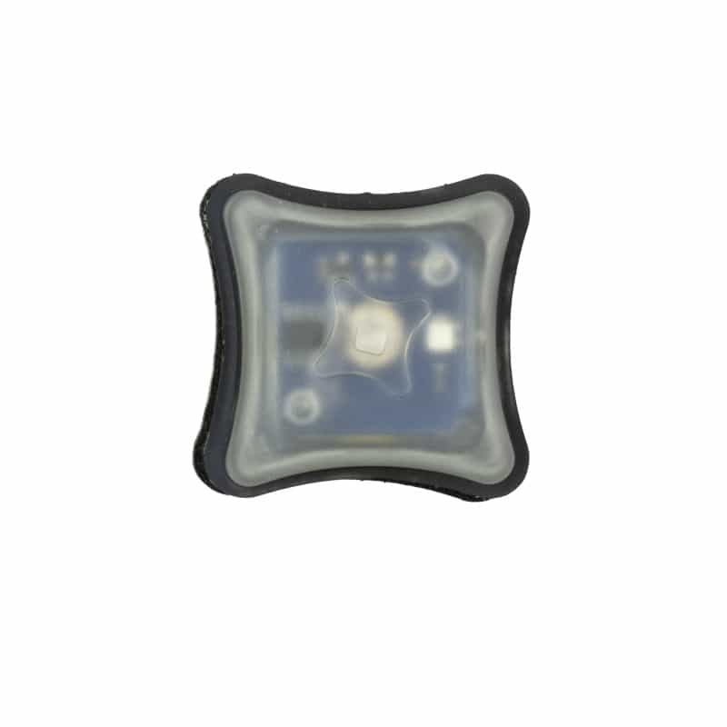 Unity Tactical, Spark, Marker Light, Blue, All Polymer Construction, Velcro Backer, Matte Finish, Black