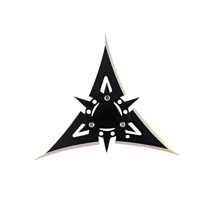 4", 3 Point Black Stainless Steel Throwing Star