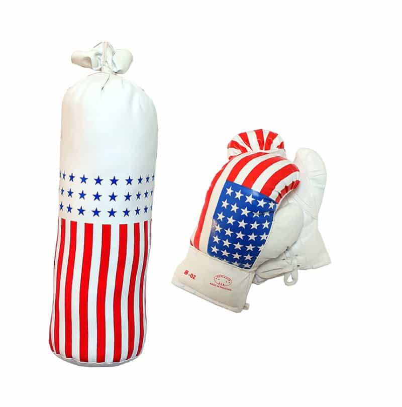 8Oz Usa Mini Punching Bag Set