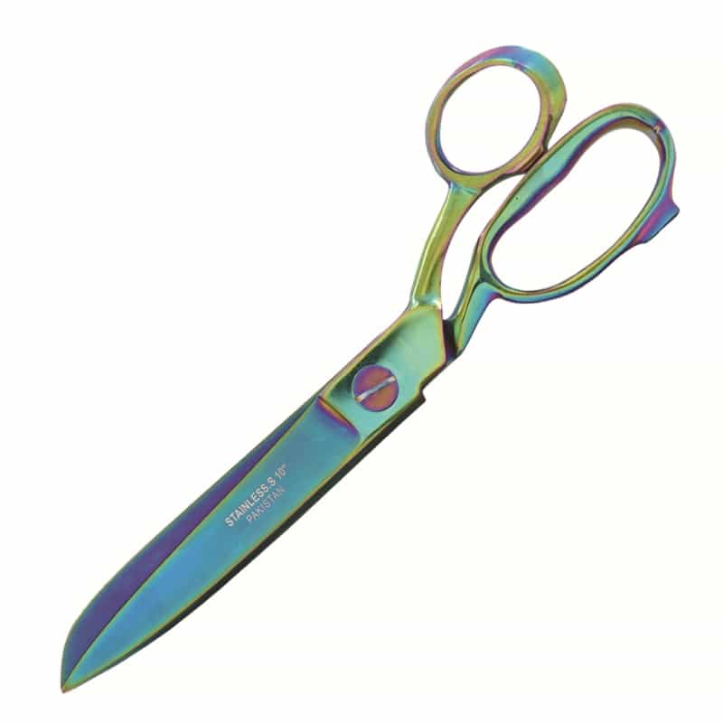 10" Multi Color Dressmaking Fabric Shears Tailor's Sewing Scissors