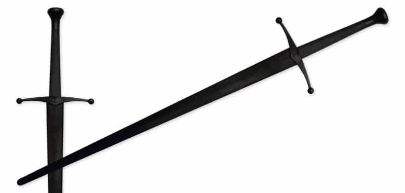 Synthetic Sparring Longsword - Black Blade & Hilt By Red Dragon Armoury