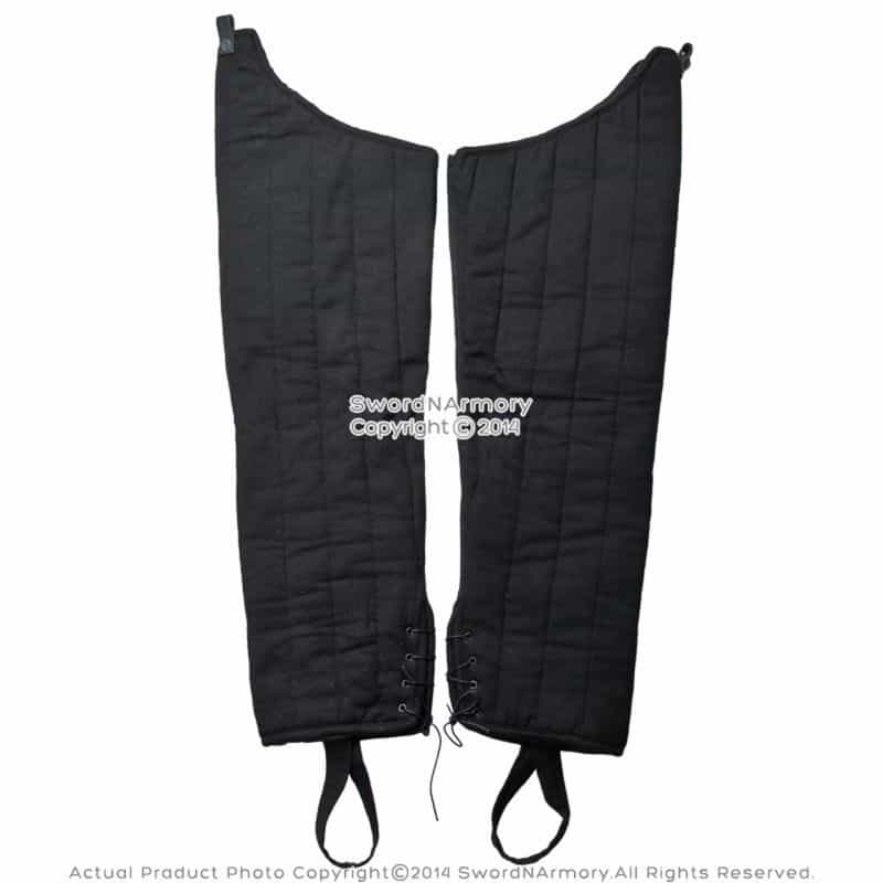 Functional Medieval Gambeson Leg Armour Cotton Padded Leggings Protector Sca Wma