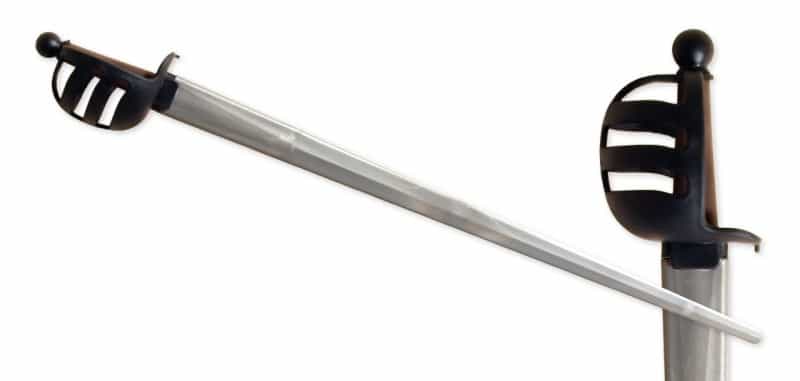 Synthetic Basket Hilt Sparring Sword-Silver Blade By Red Dragon Armoury