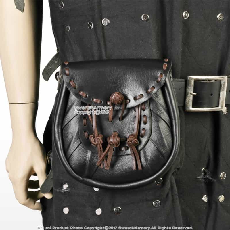 Medieval Renaissance Scottish Costume Sporran Genuine Leather Kilt Pouch Purse